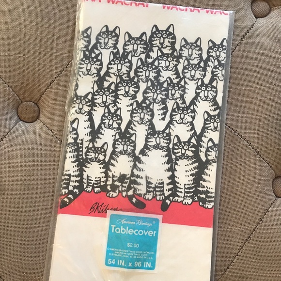 Other - Kliban Cat Paper Tablecloth